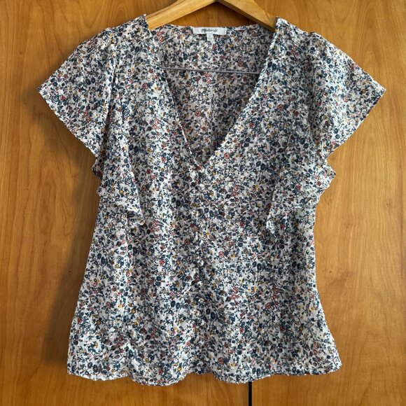 Madewell Carmelina Flutter-Sleeve Top - Picture 4 of 12